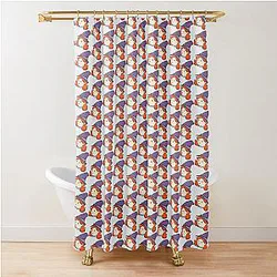 GeminiTay Empires SMP Chibi Character Shower Curtain