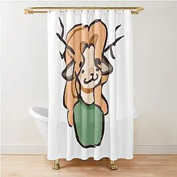 Gemini Sticker Shower Curtain