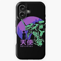 Néon Genesis Evangelion Retro Vintage Cas difficile pour iPhone