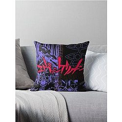 Neon Genesis evangelion cool anime design Throw Pillow
