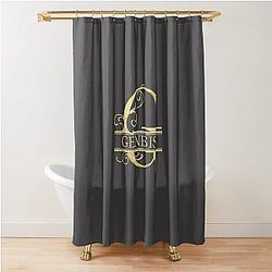 Genesis Nom - Monogramme Lettre G Genesis Don de nom pour Genesis -Don de chemise Rideau de douche