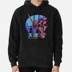 Néon Genesis Evangelion Retro Vintage Pullover Hoodie