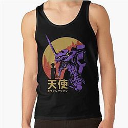 Neon Genesis Evangelie Retro Vintage Tankblad