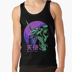 Neon Genesis Evangelion Retro Vintage Tank Top