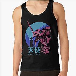Néon Genesis Evangelion Retro Vintage Haut du réservoir