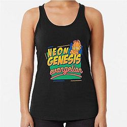 Neon Genesis Evangelion Garfield Racerback Tank Top