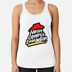 Néon Genesis Évangélon x haut de réservoir Pizza Hut Racerback