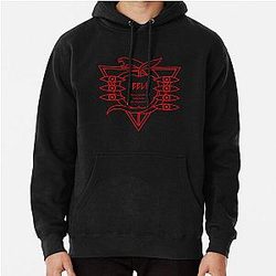 Seele Red Logo (Neon Genesis Evangelion) Pullover Hoodie
