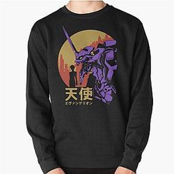 Neon Genesis Evangelie Retro Vintage Pullover Sweatshirt