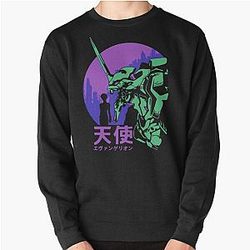Neon Genesis Evangelion Retro Vintage Pullover Sweatshirt