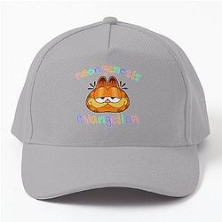 néon genesis evangelion garfield Baseball Cap