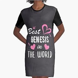 Genesis Nom, Meilleur Genesis dans le monde - Robe de T-Shirt graphique