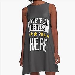 Genesis Nom - N'ayez pas peur Genesis Est là un cadeau pour Genesis - Robe de chemise à la ligne
