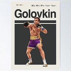Gennady Golovkin Minimalist Boxing Wall Art Poster