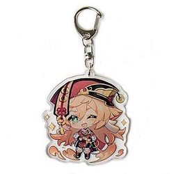 Genshin Impact Yanfei Figures Acrylic Keychain G Shaped Buckle  Offical Merch FG2502