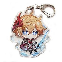 Genshin Impact Tartaglia Figures Acrylic Keychain G Shaped Buckle  Offical Merch FG2502