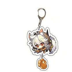Genshin Impact Razor Cosplay Acrylic Keychain G Shaped Buckle  Offical Merch FG2502