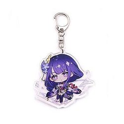 Genshin Impact Raiden Shogun Figures Acrylic Keychain G Shaped Buckle  Offical Merch FG2502