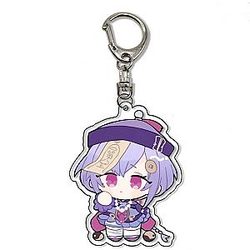 Genshin Impact Qiqi Cosplay Cute Mini Version Anime Acrylic Keychain  Offical Merch FG2502