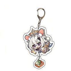Genshin Impact Paimon Cosplay Acrylic Keychain G Shaped Buckle  Offical Merch FG2502