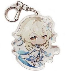 Genshin Impact Lumine Figures Acrylic Keychain G Shaped Buckle  Offical Merch FG2502