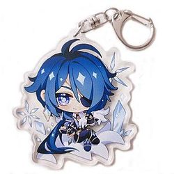 Genshin Impact Kaeya Alberich Figures Acrylic Keychain G Shaped Buckle  Offical Merch FG2502