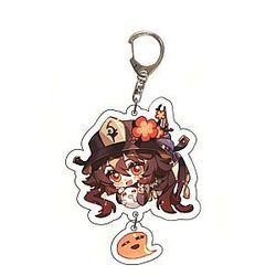 Genshin Impact Hu Tao Cosplay Acrylic Keychain G Shaped Buckle  Offical Merch FG2502