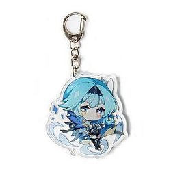 Genshin Impact Eula Lawrence Figures Acrylic Keychain G Shaped Buckle  Offical Merch FG2502