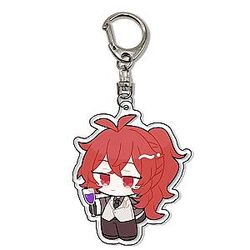 Genshin Impact Diluc Ragnvindr Cosplay Cute Mini Version Anime Acrylic Keychain  Offical Merch FG2502