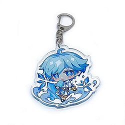 Genshin Impact Chongyun Figures Acrylic Keychain G Shaped Buckle  Offical Merch FG2502