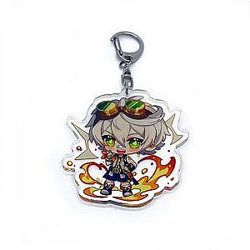 Genshin Impact Bennett Figures Acrylic Keychain G Shaped Buckle  Offical Merch FG2502
