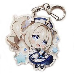 Genshin Impact Barbara Figures Acrylic Keychain G Shaped Buckle  Offical Merch FG2502