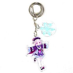 Cute Genshin Impact Qiqi Anime Acrylic Keychain  Offical Merch FG2502