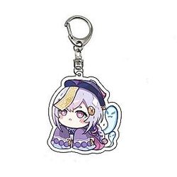 Cute Genshin Impact Qiqi Anime Acrylic Keychains Offical Merch FG2502