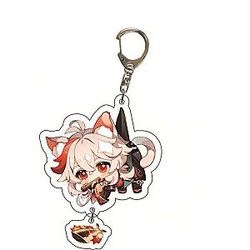Cute Genshin Impact Kaedehara Kazuha Cosplay Acrylic Keychain G Shaped Buckle  Offical Merch FG2502