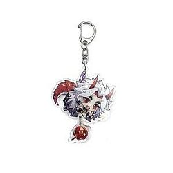 Cute Genshin Impact Arataki Itto Cosplay Acrylic Keychain G Shaped Buckle  Offical Merch FG2502