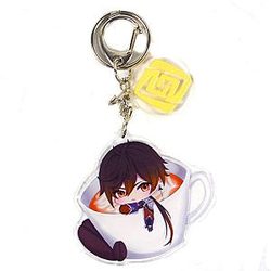 Cool Genshin Impact Zhongli Anime Acrylic Keychain  Offical Merch FG2502