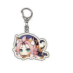 Cheap Genshin Impact Diona Anime Acrylic Keychains Accessories Car Bag  Offical Merch FG2502