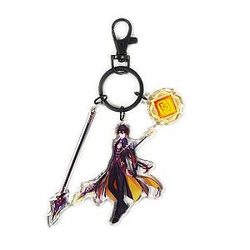 Anime Genshin Impact Zhongli Cosplay Acrylic Keychain Offical Merch FG2502