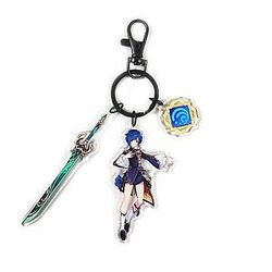 Anime Genshin Impact XingQiu Cosplay Acrylic Keychain Offical Merch FG2502