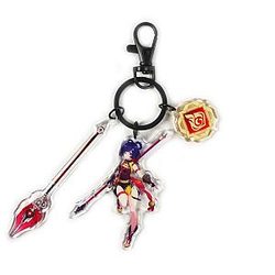 Anime Genshin Impact Xiangling Cosplay Acrylic Keychain Offical Merch FG2502
