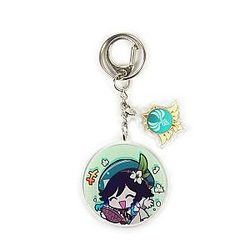 Anime Genshin Impact Venti Acrylic Keychain  Offical Merch FG2502