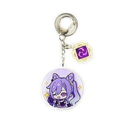 Anime Genshin Impact Keqing Acrylic Keychain  Offical Merch FG2502