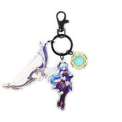 Anime Genshin Impact Ganyu Cosplay Acrylic Keychain Offical Merch FG2502
