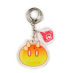 Anime Genshin Impact Fire Slime Acrylic Keychain Cosplay Offical Merch FG2502