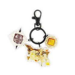 Anime Genshin Impact Acrylic Keychain Ningguang Cosplay Acrylic Offical Merch FG2502