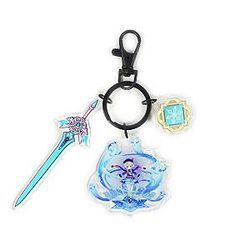 Anime Genshin Impact Acrylic Keychain Qiqi Cosplay Acrylic Offical Merch FG2502