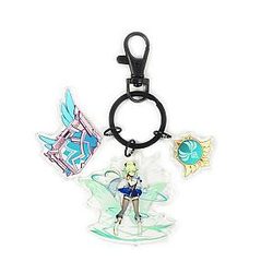 Anime Genshin Impact Acrylic Keychain Sucrose Cosplay Acrylic Offical Merch FG2502