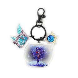Anime Genshin Impact Acrylic Keychain Mona Cosplay Acrylic Offical Merch FG2502