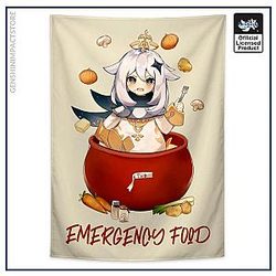Genshin Impact Tapestries  - Paimon Emergency Food